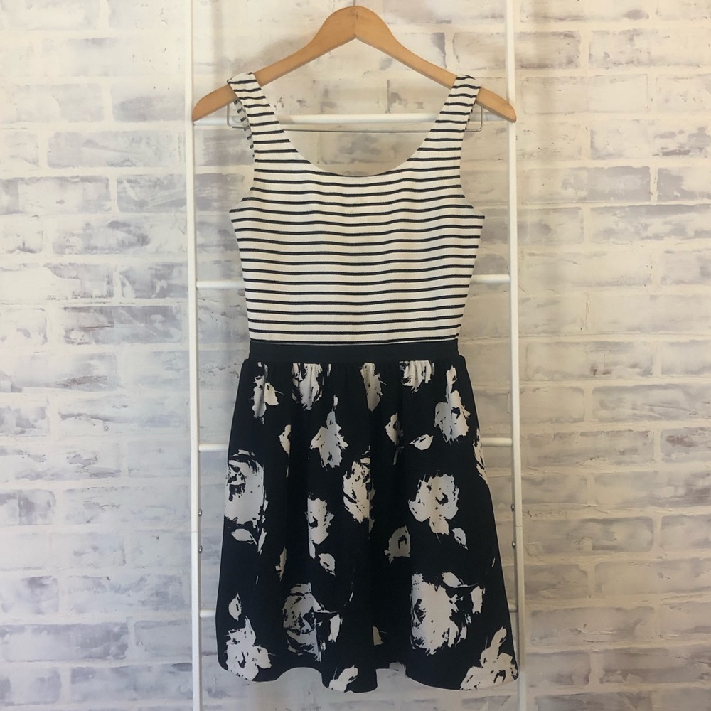 Aqua Fit-and-Flare Dress